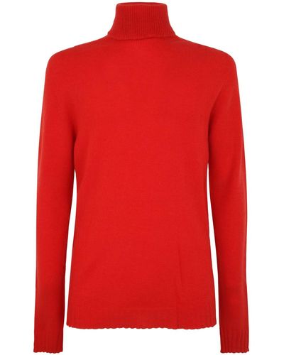 MD75 Cashmere Turtle Neck Sweater - Red