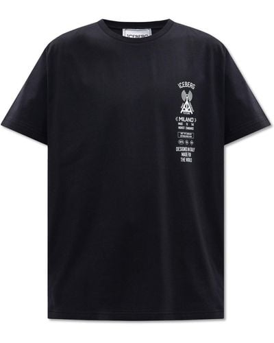 Iceberg Logo T-Shirt - Black