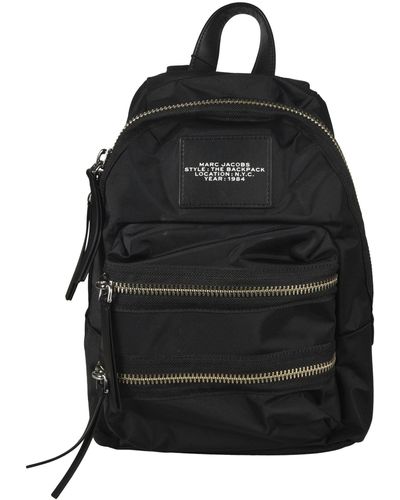 Marc Jacobs Logo Patched Backpack - Black