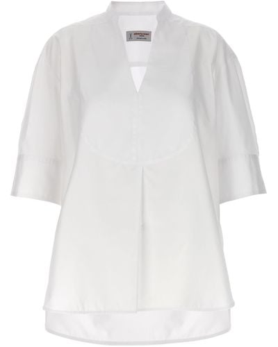 Alberto Biani Tuxedo Shirt - White