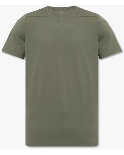 Rick Owens T-shirt With Stitching Details - Green