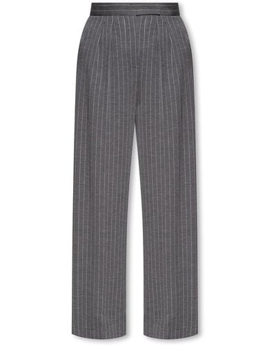 Max Mara Pinstriped Trousers - Grey