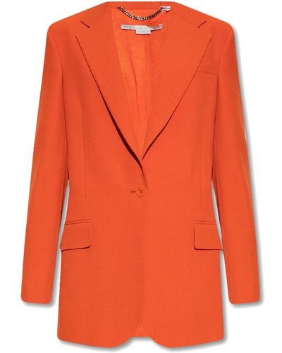 Stella McCartney Wool Blend Blazer - Orange