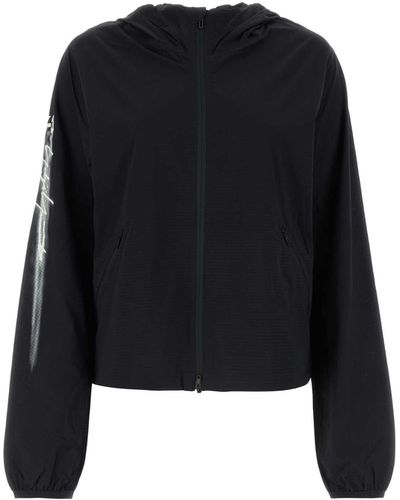 Y-3 Nylon Stretch W Run Jacket - Black