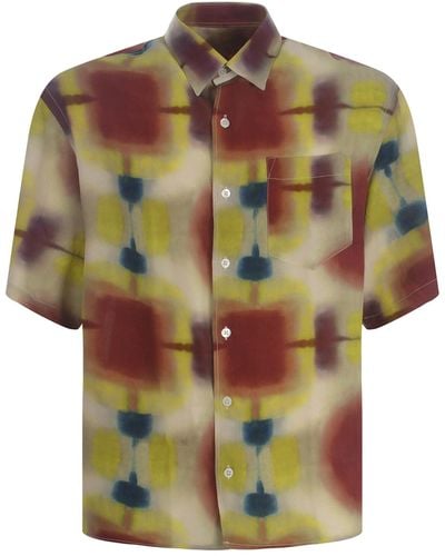 Costumein Shirt Eric Made Of Viscose Satin - Multicolor