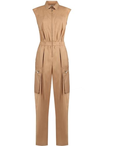 Herno Cotton Jumpsuit - Natural