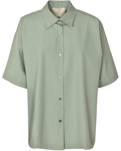 Studio Nicholson Classic Fitted Shirt - Green