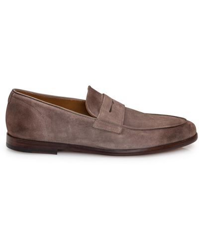 Doucal's Suede Loafer - Brown