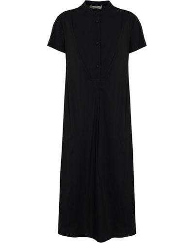 Liviana Conti Poplin Shirt Dress - Black