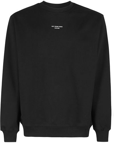 Drole de Monsieur Le Sweatshirt Slogan Classique - Black