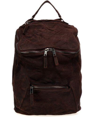 Giorgio Brato Leather Backpack - Red