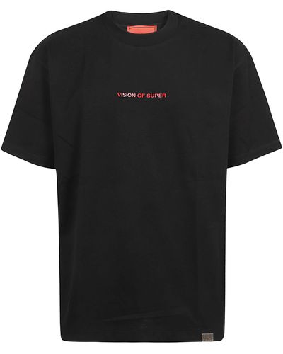 Vision Of Super T-Shirt With Vision Slogan Print - Black