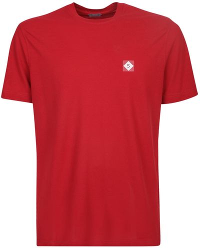 Zanone Patch T-Shirt - Red