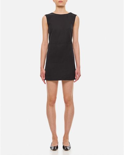 Loulou Studio Openback Sleeveless Short Dress - Black