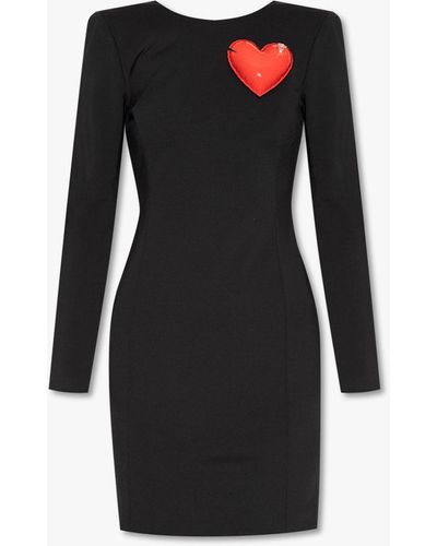 Moschino Dress With Inflatable Application - Black