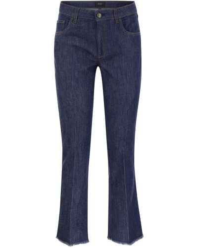 Fay 5-Pocket Trousers - Blue