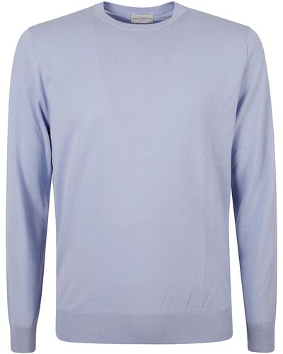 Ballantyne Round Neck Pullover - Blue