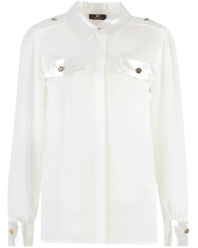 Elisabetta Franchi Crêpe Shirt - White