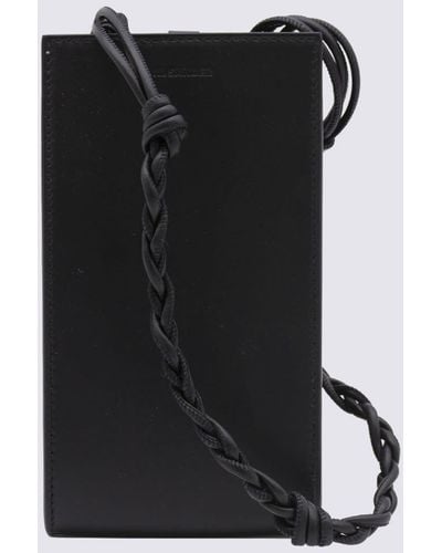 Jil Sander Leather Tangle Crossbody Bag - Black
