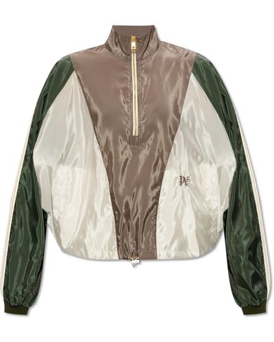 Palm Angels Jacket With Standing Collar - Multicolour