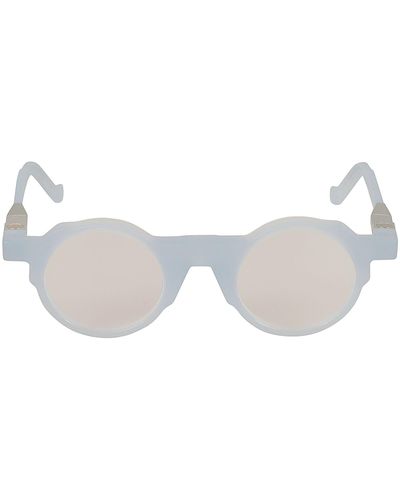 VAVA Round Frame Glasses Glasses - White