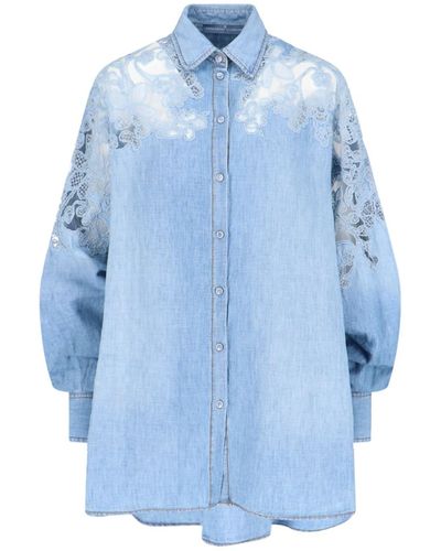 Ermanno Scervino Denim Shirt - Blue