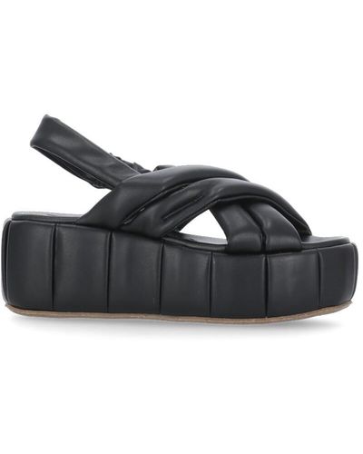 THEMOIRÈ Acquaria Platform Sandals - Black