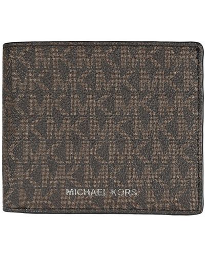 Michael Kors Monogram Bi-fold Wallet - Gray