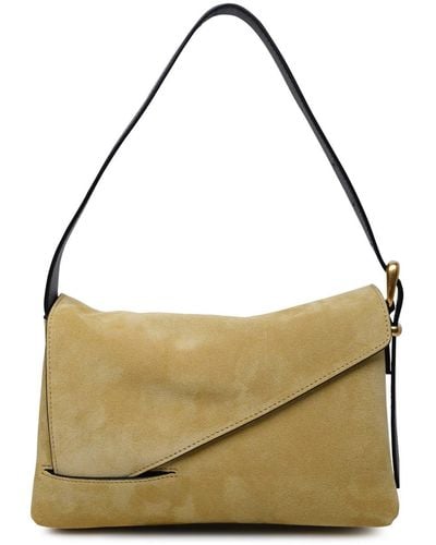 Wandler Oscar Baguette Sand Calf Leather Bag - Metallic