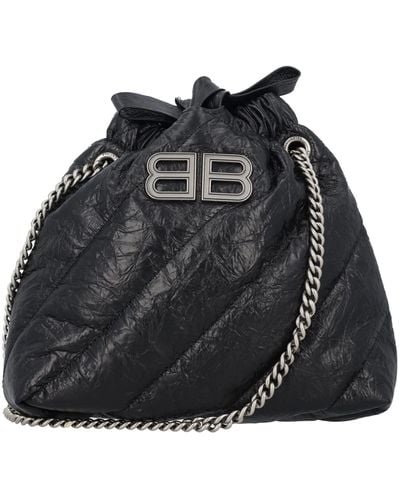 Balenciaga Quilted Crush Xs Tote Bag - Black