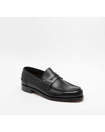 Cheaney Dover Ef Softee Calf Penny Loafer - Black