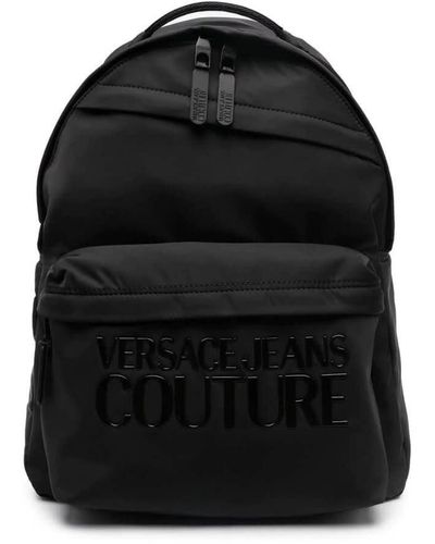 Versace Iconic Logo Black Backpack