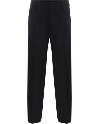 Costumein Trousers Vincent Made Of Cool Wool - Black
