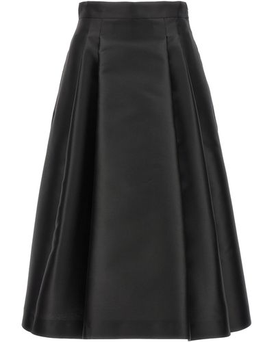 Alberta Ferretti Mikado Skirts - Black