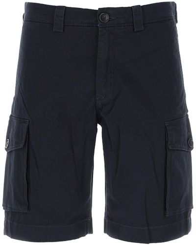 Woolrich Stretch Cotton Bermuda Shorts - Blue