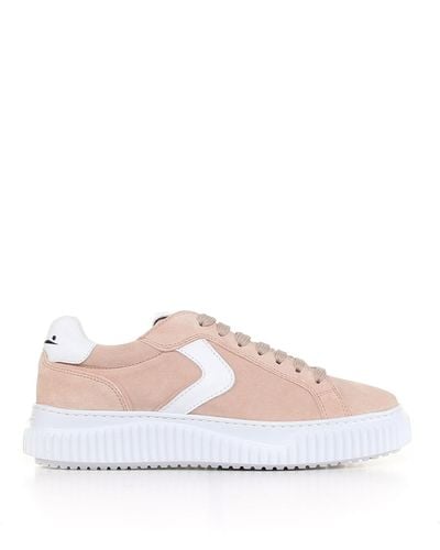 Voile Blanche Lipari Sneaker With Contrasting Logo - Pink