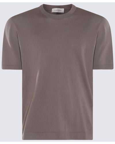 Piacenza Cashmere Cotton T-Shirt - Brown