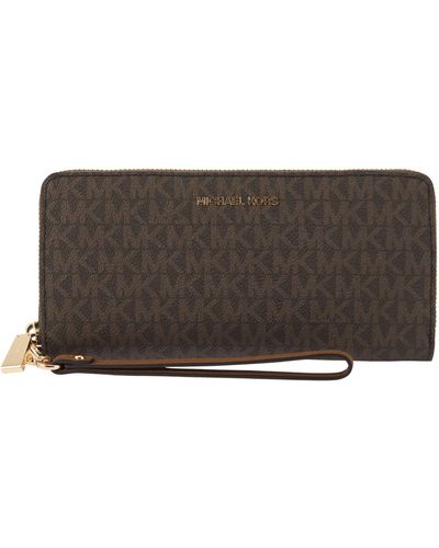 Michael Kors Wallet With Logo - Gray