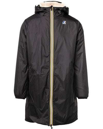 K-Way Le Vrai 3.0 Eiffel Orsetto Hooded Raincoat - Black