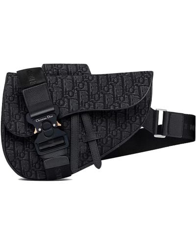 Dior Oblique Jacquard Messenger Bag - Black