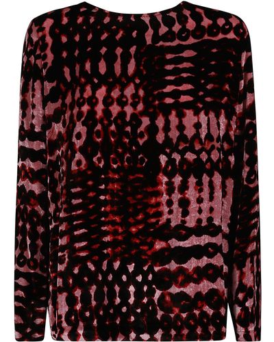 Gianluca Capannolo Printed Oversized Top - Red