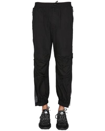 DSquared² Pants With Logo Print - Black