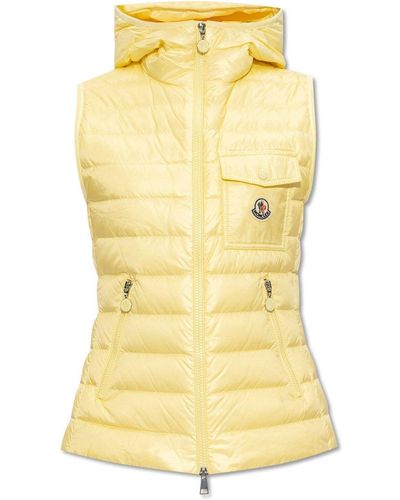 Moncler Glygos Zip-Up Padded Vest - Yellow
