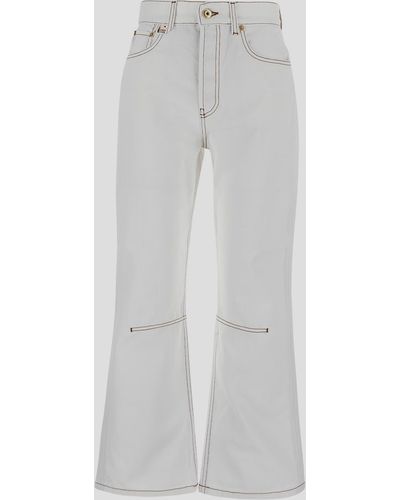 Jacquemus Le De-Nimes Court Jeans - White