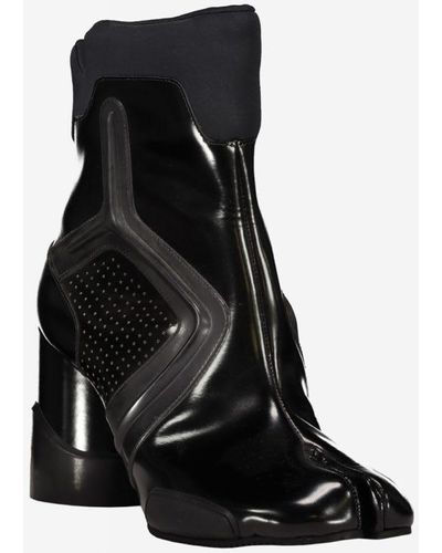 Maison Margiela Tabi Boots With Rubber Details - Black