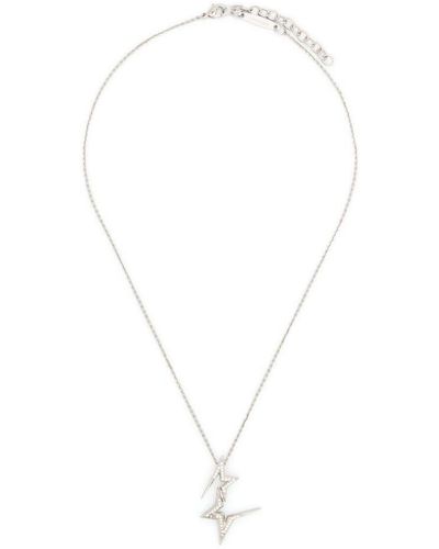 Ferragamo Double Star Pendant Necklace - Metallic