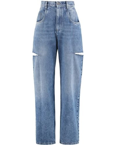 Maison Margiela High-waist Wide-leg Jeans - Blue