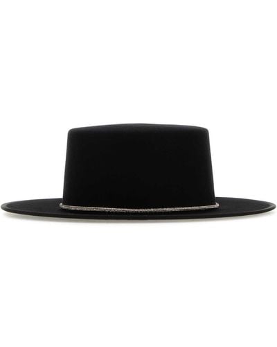 Helen Kaminski Felt Nasia Hat - Black