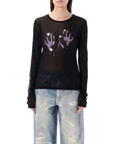 Our Legacy Tast Of Hand Print Top - Black