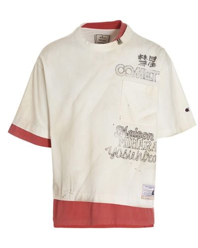Maison Mihara Yasuhiro Shift Side T-shirt - White